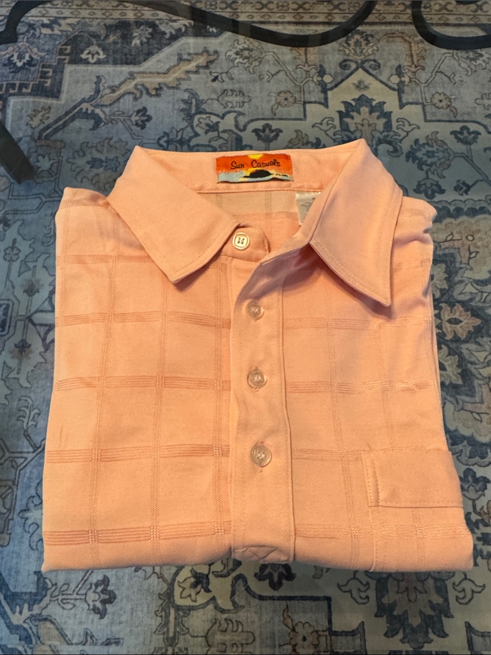 Sun Casuals Peach Polo Shirt